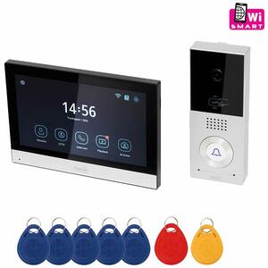 Home Žični video interfon, 7" zaslon, AHD kamera, RFID, IP65 - DPV SMART 42815