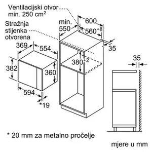 Ugradbena mikrovalna pećnica Bosch BFL554MB0 BFL554MB0