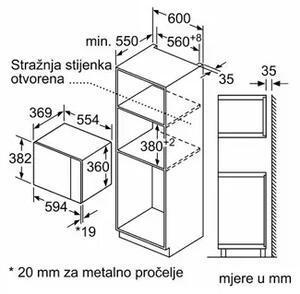 Ugradbena mikrovalna pećnica Bosch BFL554MS0 BFL554MS0