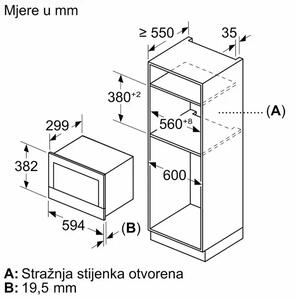 Ugradbena mikrovalna pećnica Bosch BFL7221W1 BFL7221W1