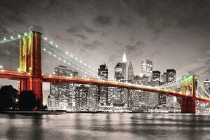 Poster New York City Brooklyn Bridge