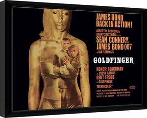 Uokvireni poster James Bond - Goldfinger - Projection