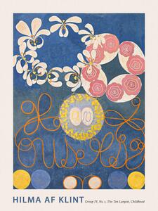 Reprodukcija The Very First Abstract Collection, The 10 Largest (No.1 in Blue) - Hilma af Klint