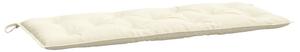 VidaXL Jastuk za vrtnu klupu krem bijeli 120x50x7 cm od tkanine Oxford
