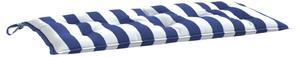 VidaXL Jastuk za vrtnu klupu plavo-bijeli prugasti 100x50x7 cm tkanina