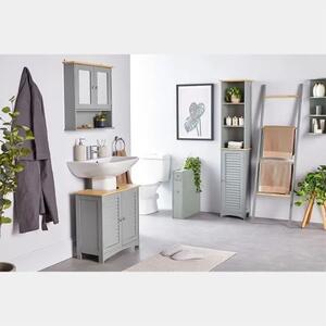 VonHaus 3000838 – Troslojna kutna polica za kupaonicu