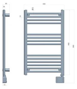 Adler AD 7824 – LED električni kupaonski radijator (600 W)