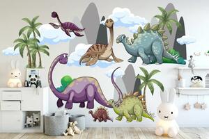 Zidna naljepnica za djecu izgubljeni svijet dinosaura 50 x 100 cm