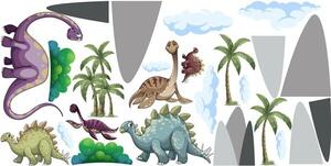 Zidna naljepnica za djecu izgubljeni svijet dinosaura 80 x 160 cm