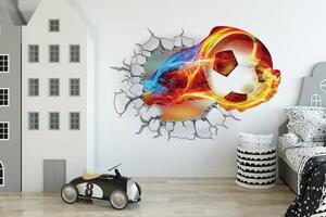 3D naljepnica za zid nogometna lopta 65 x 95 cm