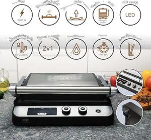 Adler AD3059 – Električni 2‑u‑1 roštilj / grill toster