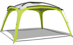 Brunner Medusa II Paviljon – Veliki vrtni/kamp šator 400x400 cm sa UV zaštitom (zeleni/sivi)