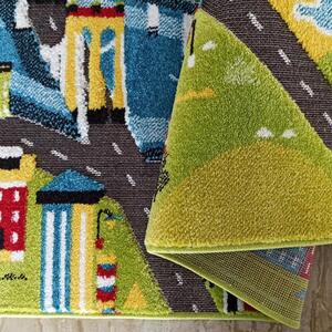 Senzorni dječji tepih s motivom grada Širina: 150 cm | Duljina: 200 cm