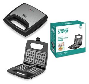 WinningStar DA00479 Aparat za Vafle – 750W, Non-Stick Premaz, Brzo Pečenje & Kompaktan Dizajn