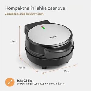 VonShef 2000221 Mini Aparat za Vafle – 600W – Kompaktan i Brz – Non-Stick Premaz