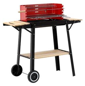 WinningStar DA01149 Veliki Mobilni Vrtni Roštilj s Kotačima – 93 x 42 cm Površina