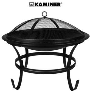 Kaminer DA00115 Vrtni Roštilj na Ugljen s Poklopcem – 56 cm Promjer – Crni – Kettle Design