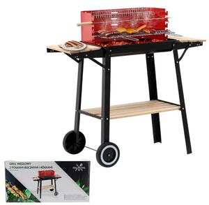 WinningStar DA01149 Veliki Mobilni Vrtni Roštilj s Kotačima – 93 x 42 cm Površina