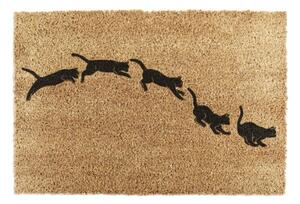 Otirač od kokosovih vlakana 40x60 cm Jumping Cats – Artsy Doormats