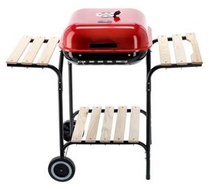 WinningStar DA01192 Mobilni Vrtni Roštilj na Ugljen – 96 x 45 cm Površina – Atraktivna Crvena Boja
