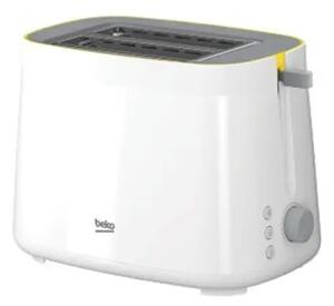 Beko Toster TAM 4220 W – 800 W snage, 2 utora, 7 razina pečenja, Funkcije odmrzavanja i podgrijavanja, Bijeli/Krem