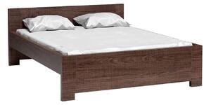 Zondo Bračni krevet 160 cm Vega 19 (s podnicom) (hrast santana tamni). 1055465