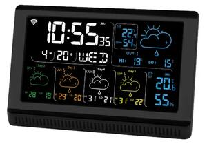 MANTA Windy MTO200B vremenska stanica s WiFi-jem, satom, budilicom i vanjskim senzorom – crna