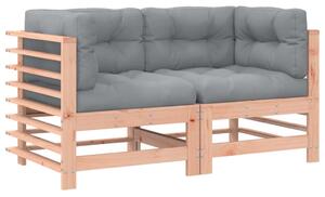 VidaXL Kutne sofe s jastucima 2 kom od masivnog drva duglazije