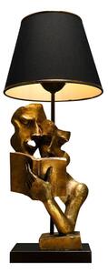 Crna/u zlatnoj boji stolna lampa (visina 57 cm) Lecture – Opviq lights