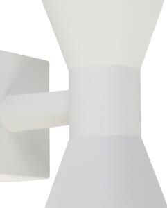Moderna zidna svjetiljka bijela 2 svjetla - Rolf