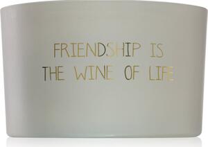 My Flame Fig's Delight Friendship Is The Wine Of Life mirisna svijeća 13x9 cm