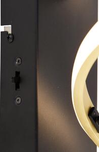 Zidna svjetiljka zlatna s LED 3-stupanjskim prigušivanjem u Kelvin - Henk