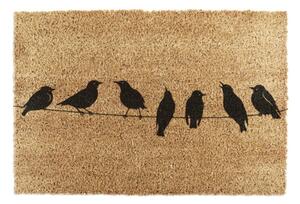 Otirač od kokosovih vlakana 40x60 cm Birds On a Wire – Artsy Doormats
