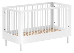 Bijeli dječji krevet od masivne bukve 70x140 cm Forrest – Vipack