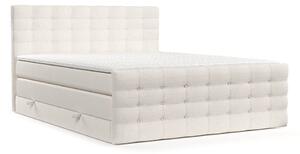 Krem boxspring krevet s prostorom za pohranu 200x200 cm Blend – Maison de Rêve