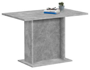 FMD blagovaonski stol 110 cm siva boja betona