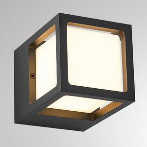 Molto Luce Vanjska LED zidna svjetiljka FYNN-X, antracit, 12 cm, IP65, CCT, Crno, Aluminij
