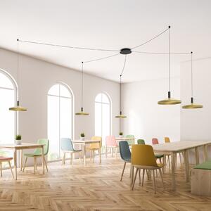 Molto Luce LORA II LED viseća svjetiljka, mesing, Ø 24 cm, prigušiva, 40° CCT, prigušiva, Zlato / mjed, Dnevni boravak/blagovaonica, Metal