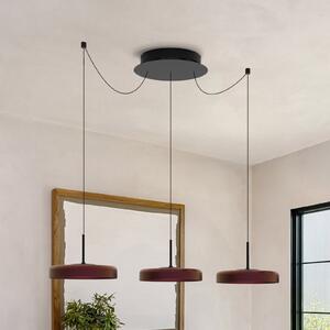 Molto Luce LORA III LED viseća svjetiljka, crna, Ø 36 cm, prigušiva, 40° CCT, prigušiva, Crno, Dnevni boravak/blagovaonica, Metal