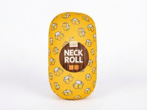 Putni jastučić BEER NECK ROLL 30x15 cm, žuti
