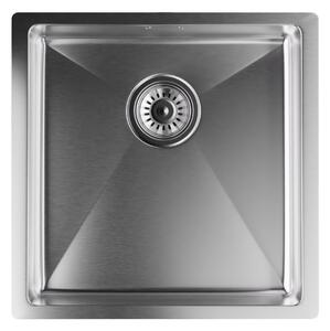 Klarstein TitanSteel kuhinjski sudoper 45 x 45 cm (DxŠ) s površinom otpornom na hrđu, ogrebotine i toplinu