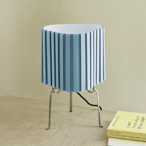 HAY Stolna lampa Hay Canelé, svijetloplava, visina 37 cm, E14, tkanina, Plava, Dnevni boravak/blagovaonica, Tkanina / tekstil