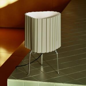 HAY Stolna lampa Hay Canelé, zelena, visina 37 cm, E14, tkanina, Zelena, Dnevni boravak/blagovaonica, Tkanina / tekstil
