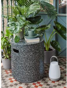 Crni betonski pomoćni stolić Kave Home Jenell, ⌀ 35 cm