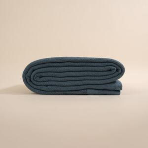 Plavi pamučni prekrivač za bračni krevet 230x240 cm Hasir - Mijolnir