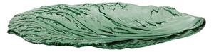 Zeleni stakleni tanjur za posluživanje Bahne & CO, 28 x 18 cm