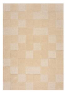 Bež vuneni tepih 230x160 cm Checkerboard - Flair Rugs