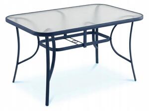 Vrtni blagovaonski stol 150 x 90 cm sa staklenom površinom Plava