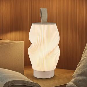 Briloner Brilo unplugged Tubi LED punjiva stolna lampa, bež/bijela, IP44, prigušiva, Bež, spavaća soba, Plastika