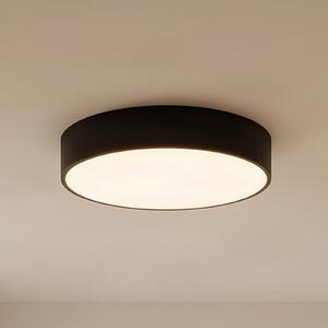 TEMAR LIGHTING Stropna svjetiljka Cleo 400, crna, senzor, IP20, Ø 40 cm, metalna, Crno, Dnevni boravak/blagovaonica, Metal